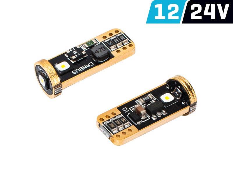 Ż.VISION 12/24V LEDx 3 W5W T10 SMD CANBUS biała