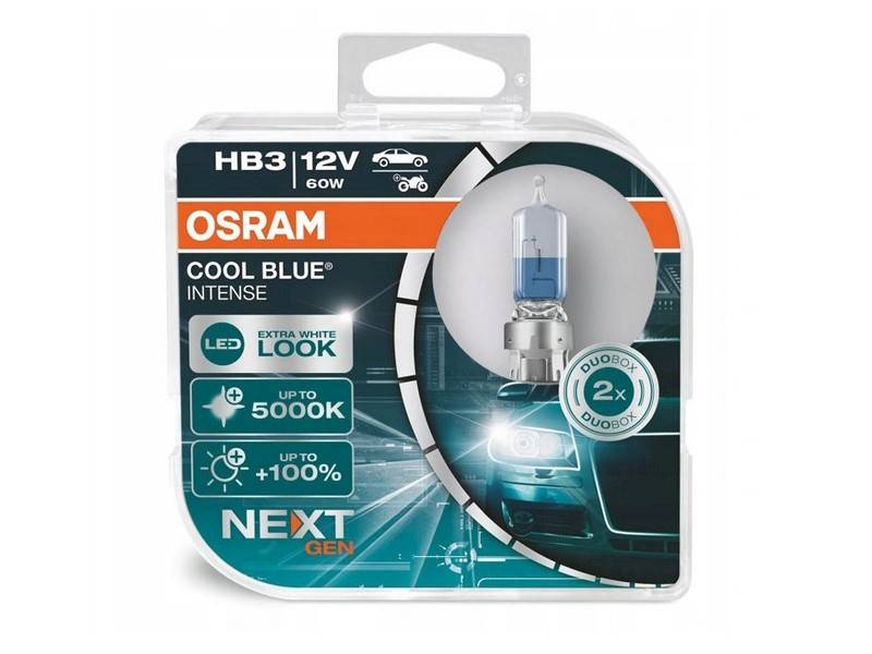 Ż12V HB3 60W P20d OSRAM Cool Blue Inten.+100%