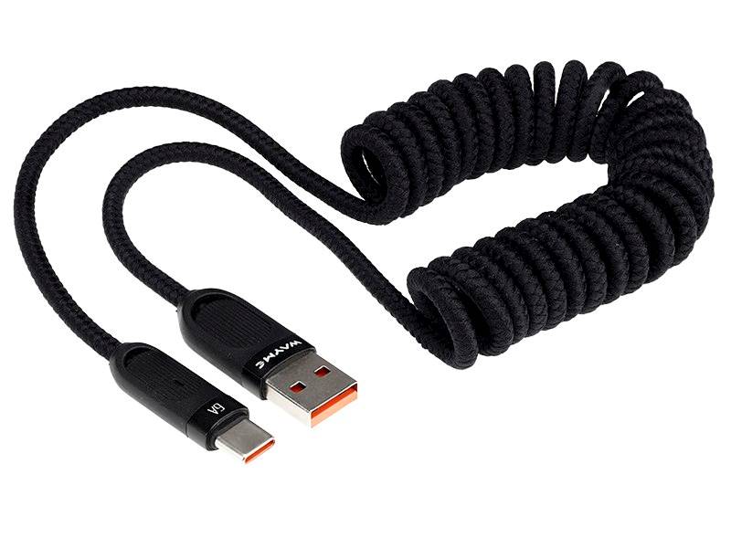 KABEL WAYME ład.i synch.180cm USB/USB-C .spirala