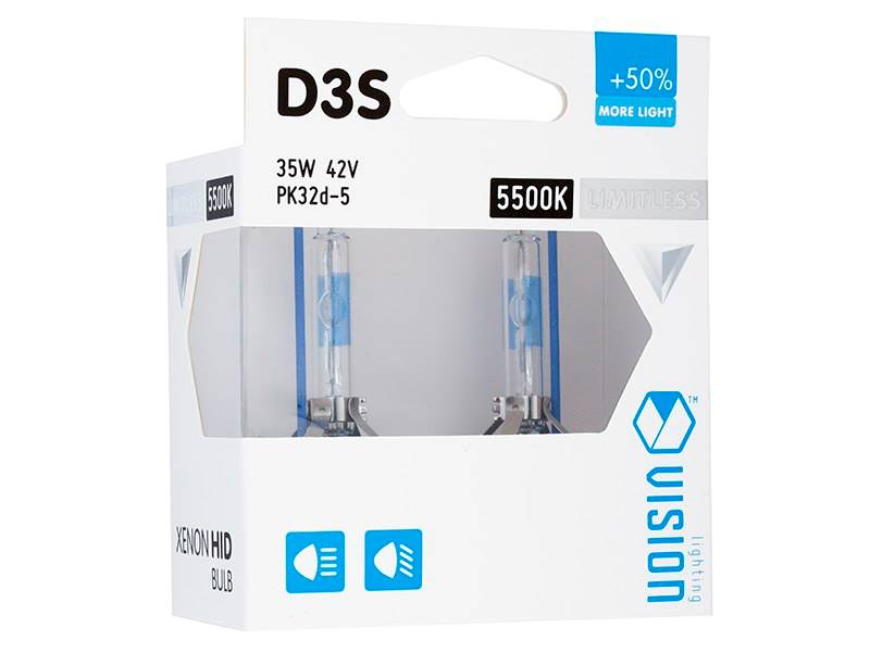 Ż.ŻARNIK D3S 5500K xenon 35W/42V VISION PK32d-5KPL