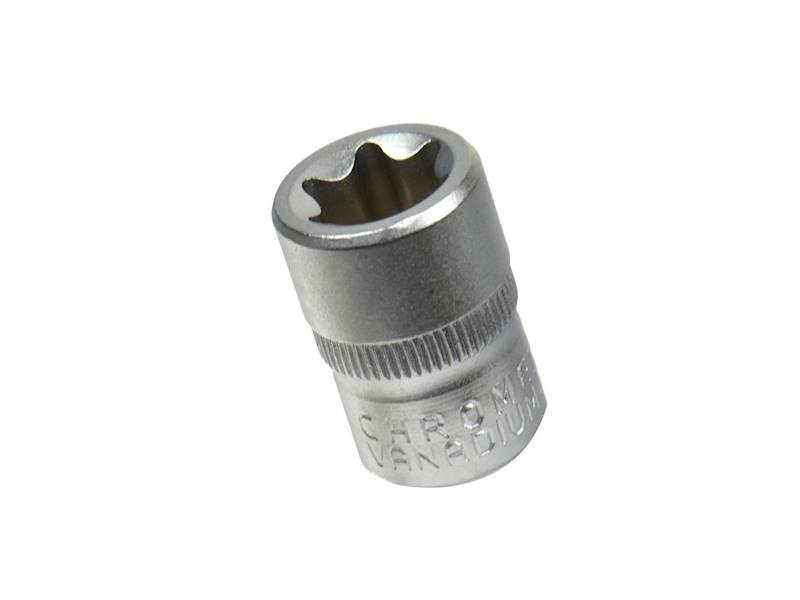 KLUCZE- zest.  9-el.nasad.TORX E5-16 1/4"&1/8"
