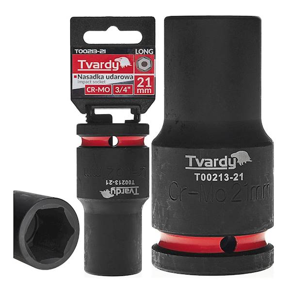 NASADKA 21mm 3/4" sześciokatna udar dł CR-MO