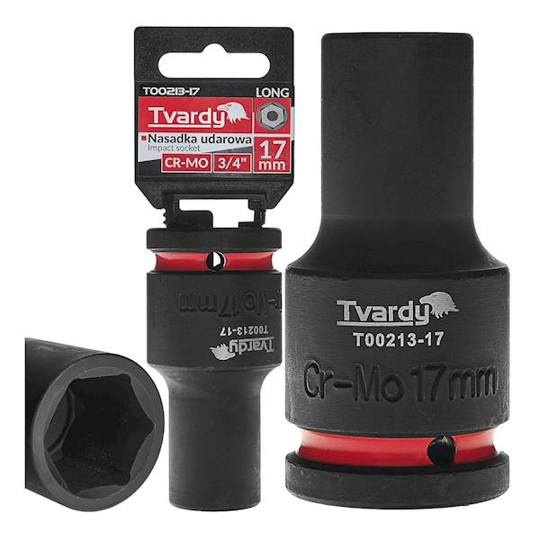 NASADKA 17mm 3/4" sześciokatna udar dł CR-MO