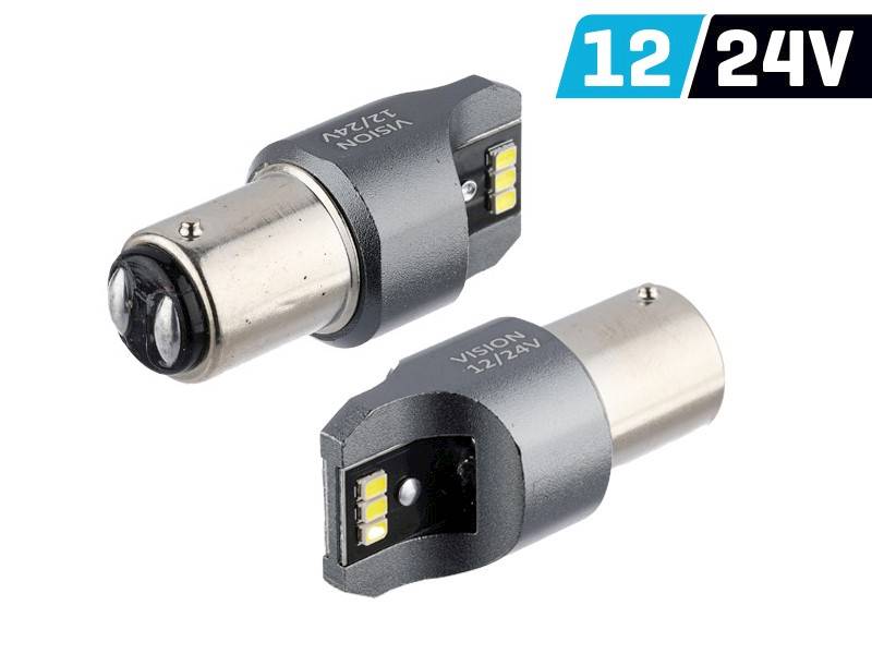 Ż.VISION 12/24V LEDx 6 P21/5W BAY15d SMD CANBUS