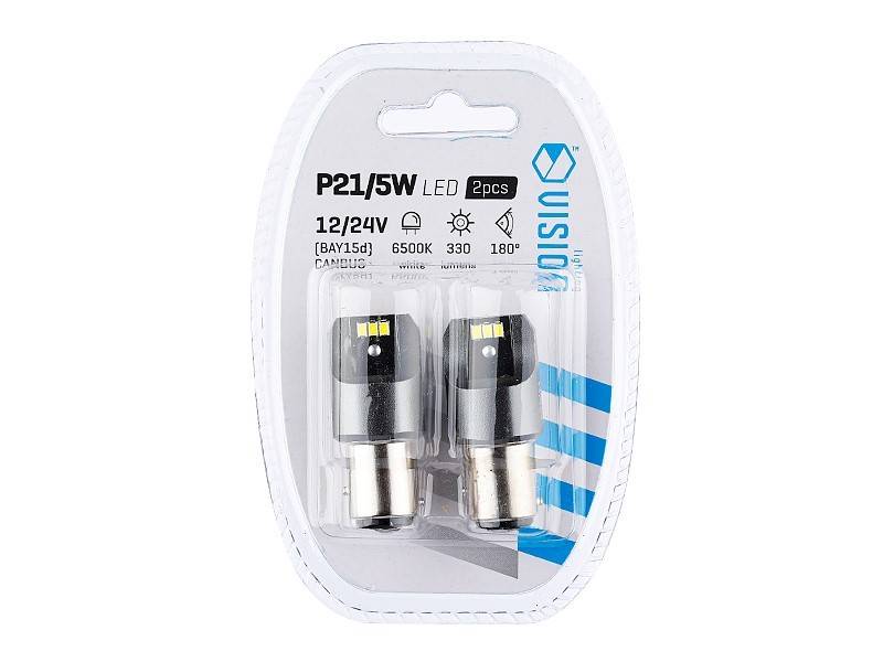 Ż.VISION 12/24V LEDx 6 P21/5W BAY15d SMD CANBUS