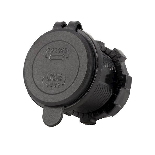 ŁADOWARKA do zabudowy USB 18W + USB-C 30W