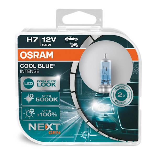 Ż12V H 7  55W PX26d OSRAM Cool Blue Intense NextGe