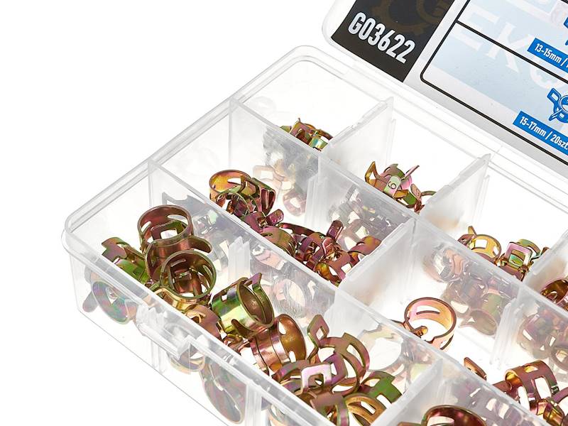 ZESTAW OPASEK SPRĘŻYNOWYCH 135 szt 8-18mm