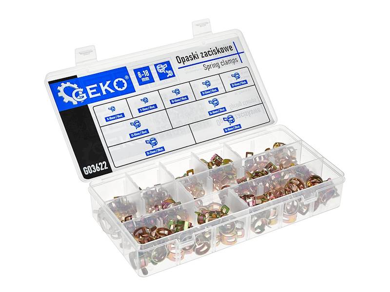 ZESTAW OPASEK SPRĘŻYNOWYCH 135 szt 8-18mm
