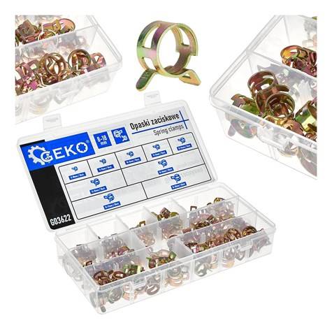 ZESTAW OPASEK SPRĘŻYNOWYCH 135 szt 8-18mm