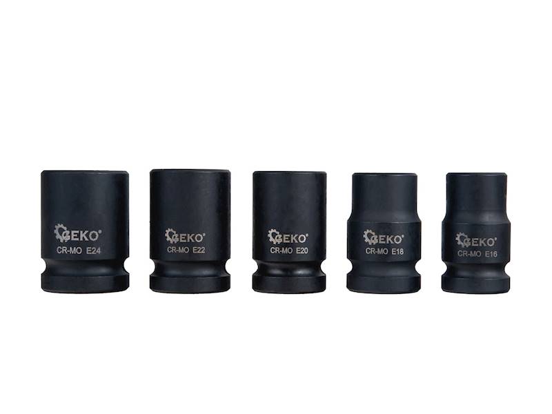 KLUCZE- zest. 11-el nasad.udar.1/2" E6-E24 TORX