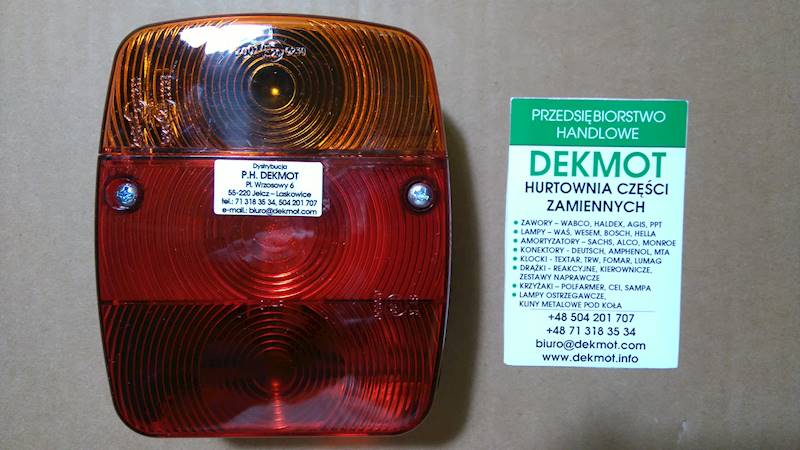 lampa zespolona do przyczep typu HELLA W18U