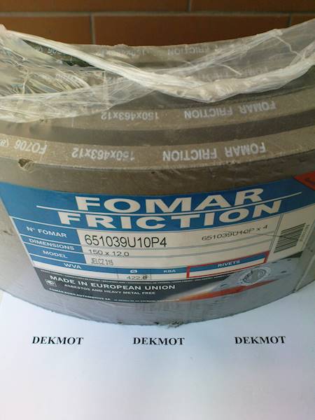 okładzina hamulcowa kpl. JELCZ STEYR 200x198x14,5