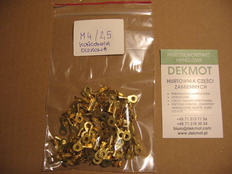 końcówka oczkowa elektryczna M4-O-2,5 mm