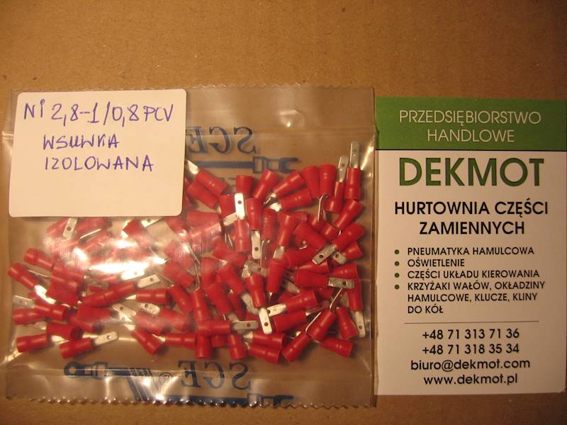 wsuwka izolowana WI 2,8-1/0,8 (100 szt.)