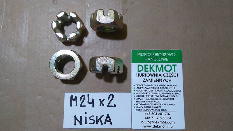 nakrętka koronkowa M24x2 niska