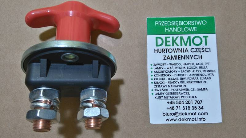 wyłącznik masy TATRA, BIZON, LKT, ZETOR, 12-24V