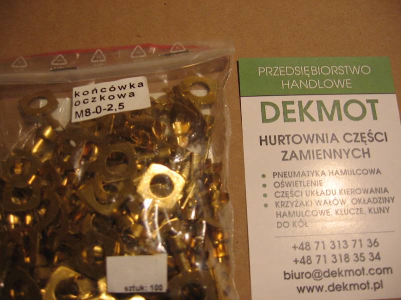 końcówka oczkowa elektryczna M6-O-2,5 mm