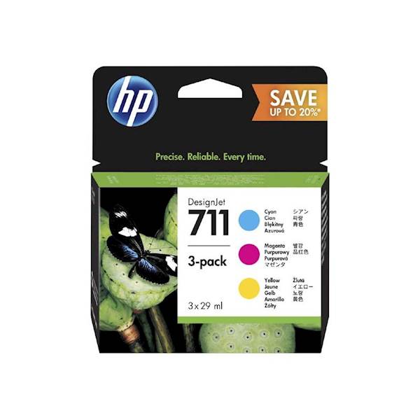 HP 711 3-pack magenta/cyan/yellow/3x29 ml P2V32A