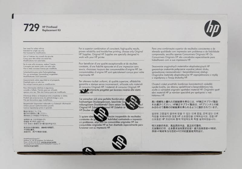 HP 729 Głowica z zestawem tuszy T730 T830 F9J81A
