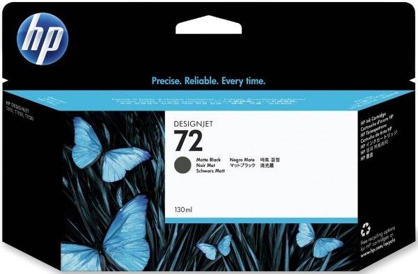 HP 72 Atrament Matte Black Ink Cart C9403A 130ml