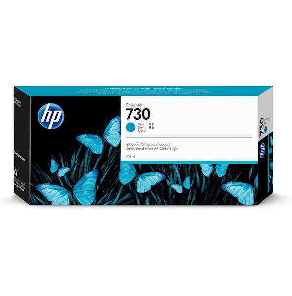 HP 730 Cyan 300ml P2V68A atrament dużej pojemności