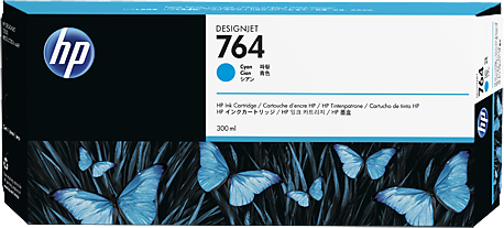 HP 764 Cyan 300ml C1Q13A atrament dużej poj.