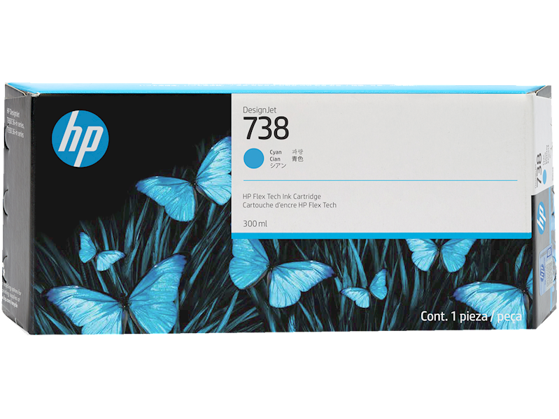 HP 738 Cyan 300ml 676M6A HP T850 T950