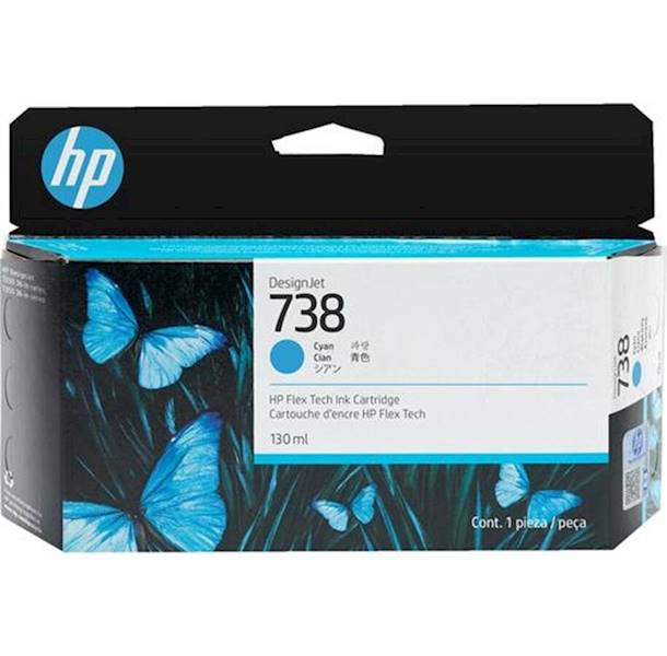 HP 738 Cyan 130ml 498N5A HP T850 T950