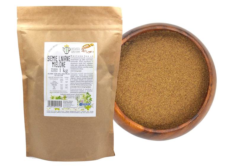 Siemię lniane odtłuszczone 1kg