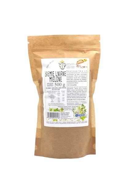 Siemię lniane odtłuszczone 0,5kg