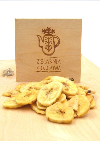 Banan w plastrach z olejem kokosowym 200g