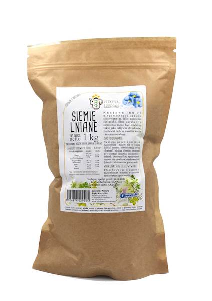 Siemię lniane ziarno 1kg