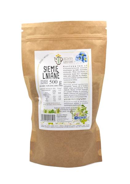 Siemię lniane ziarno 0,5kg
