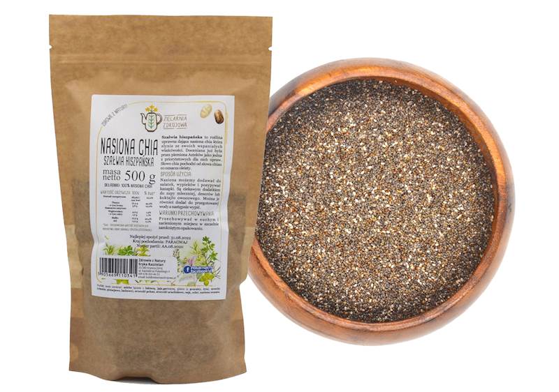 Nasiona chia - szałwia hiszpańska 500g