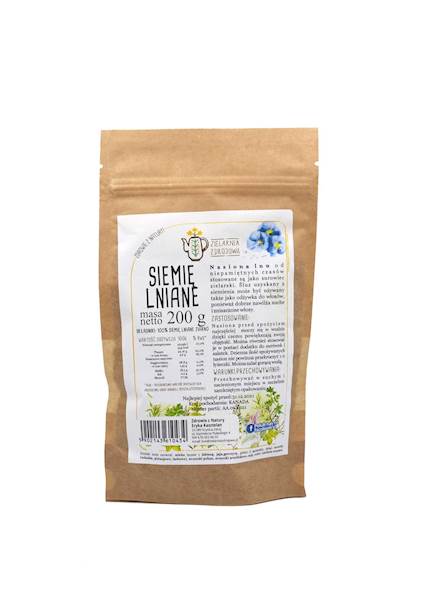 Siemię lniane ziarno 0,2kg