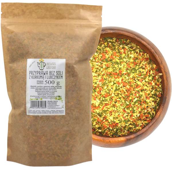 Przyprawa z kurkumą i lubczykiem bez soli 500g
