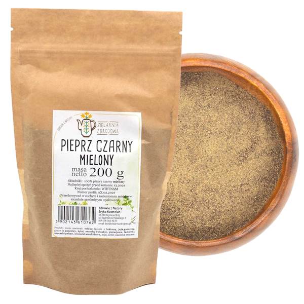 Pieprz czarny mielony 200g