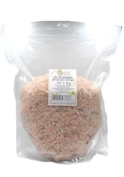 Sól kamienna kłodawska różowa gruba 5kg