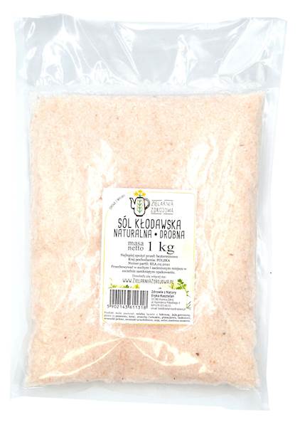 Sól kamienna kłodawska różowa drobna 1kg