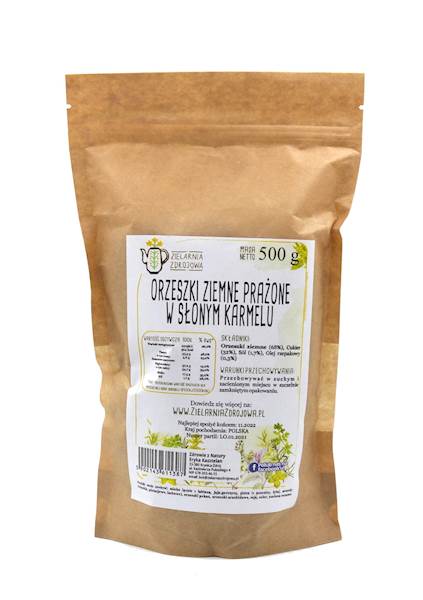 Orzeszki ziemne prażone w słonym karmelu 500g