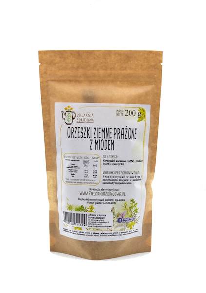 Orzeszki ziemne prażone z miodem 200g