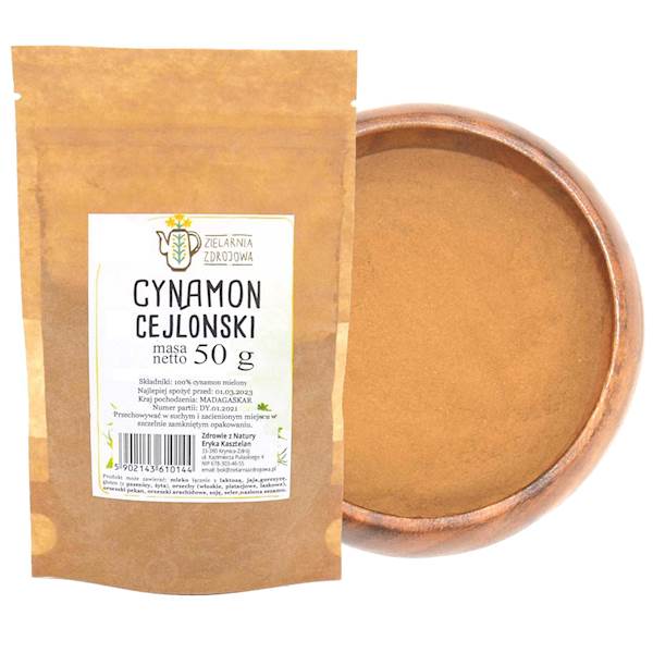 Cynamon Cejloński oryginalny mielony 50g