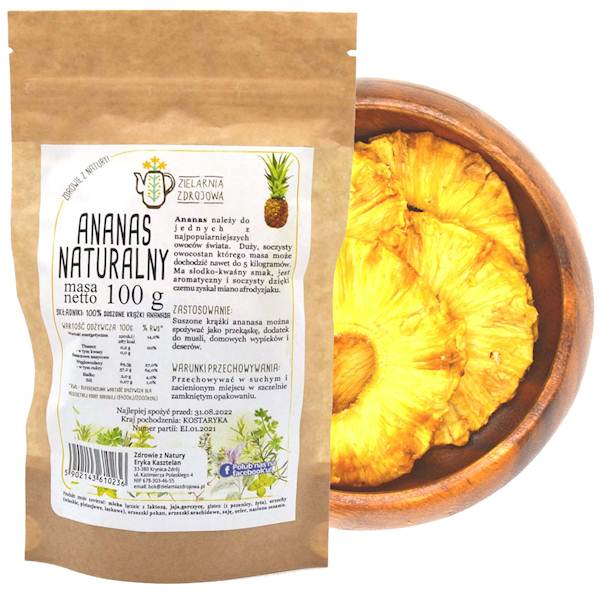 Ananas naturalny 100g
