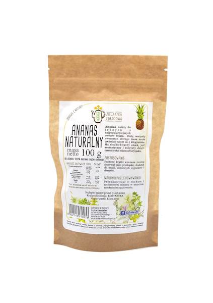 Ananas naturalny 100g
