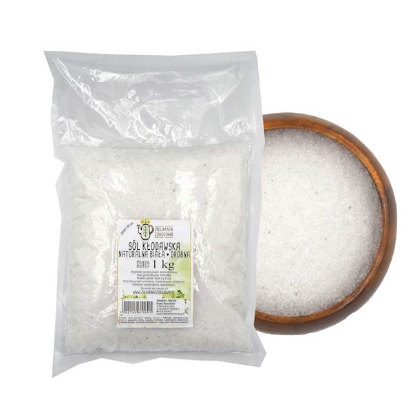 Sól kamienna kłodawska biała drobna 1kg