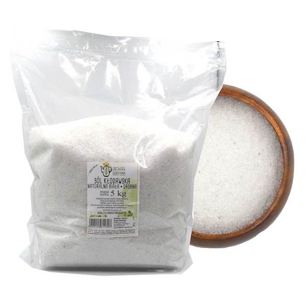 Sól kamienna kłodawska biała drobna 5kg