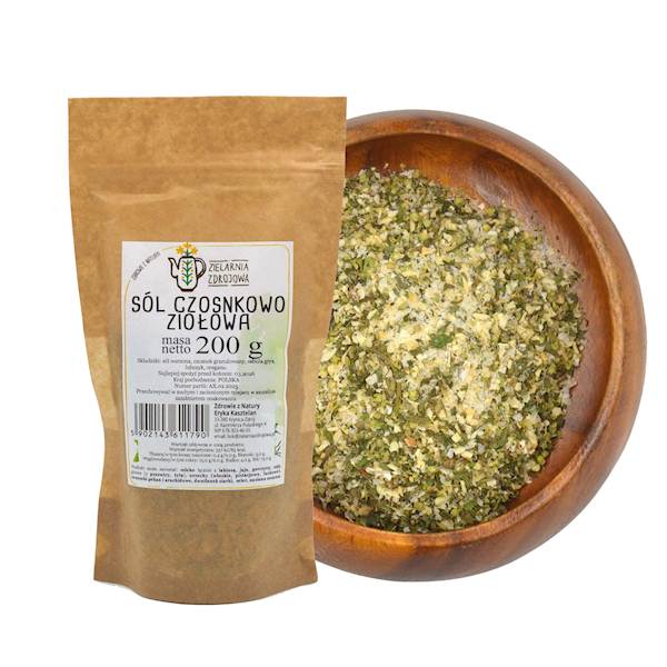 Sól czosnkowo ziołowa 200g