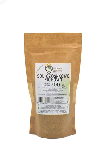 Sól czosnkowo ziołowa 200g