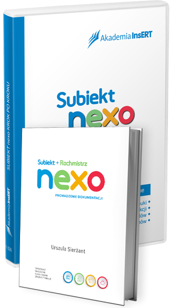 Subiekt nexo krok po kroku + Podręcznik „Subiekt nexo + Rachmistrz nexo – Prowadzenie dokumentacji”